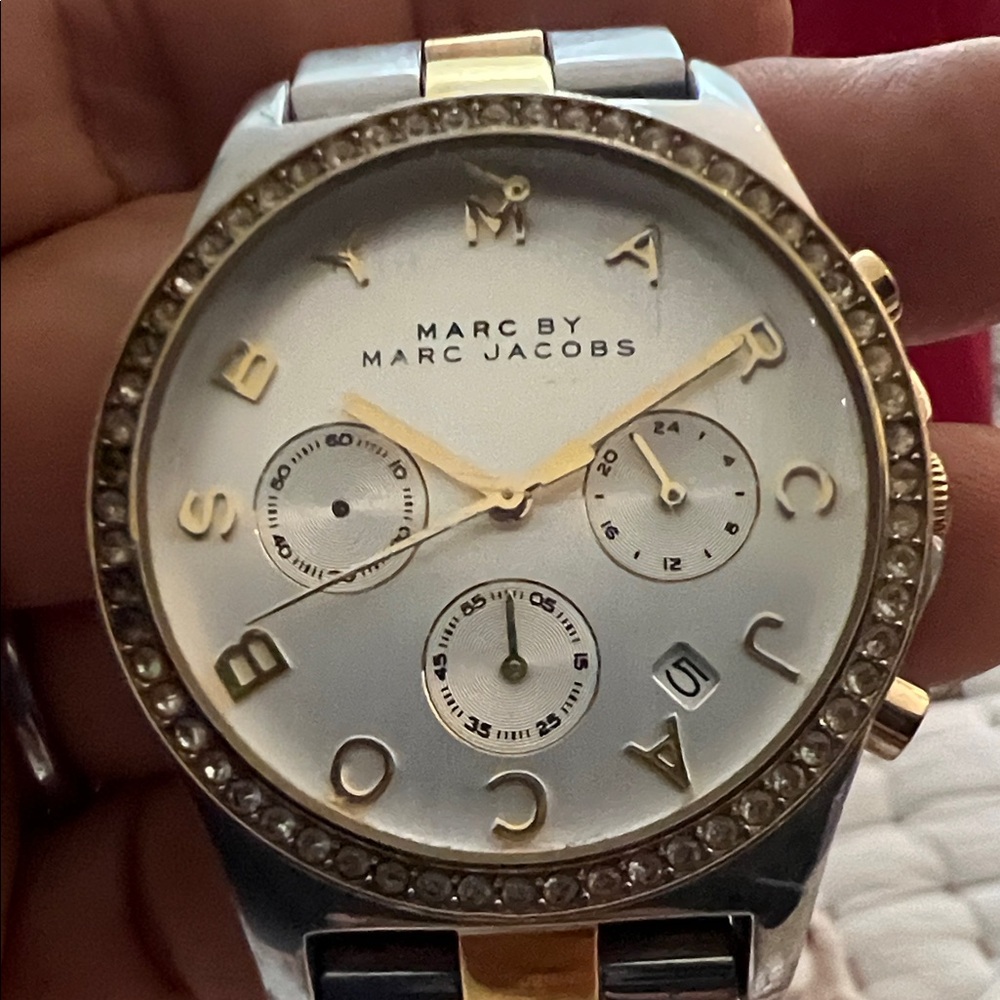 Marc by Marc Jacobs Two-Tone Crystal Watch
